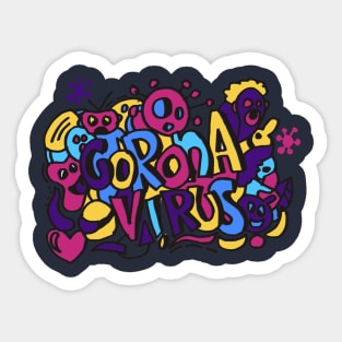 Corona Virus Sticker